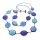Tagua Necklace "Leilani" Sky