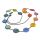Tagua Necklace "Leilani" Multi