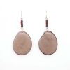 Tagua Ohrringe LEA Nougat