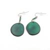 Tagua Earrings LEA Teal