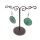 Tagua Earrings LEA Teal