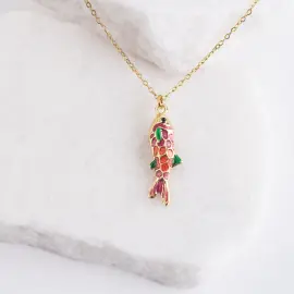 Necklace with Colorful Fish