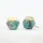 Oasis Turquoise & Gold Studs