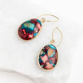 Mosaik Jasper Earrings
