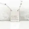 Act Justly Necklace in Sterling Silver