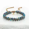 Wear Blue Handwoven Beaded Bracelet