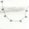 Necklace Guiding Lights in Silver & Blue