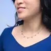Necklace Guiding Lights in Silver & Blue