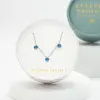 Necklace Guiding Lights in Silver & Blue