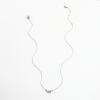 Rowen Leaf Necklace in Silver
